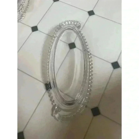 Imperial Glass Other - Vintage Imperial Glass Candlewick Oval Celery Dish with Handles 10"